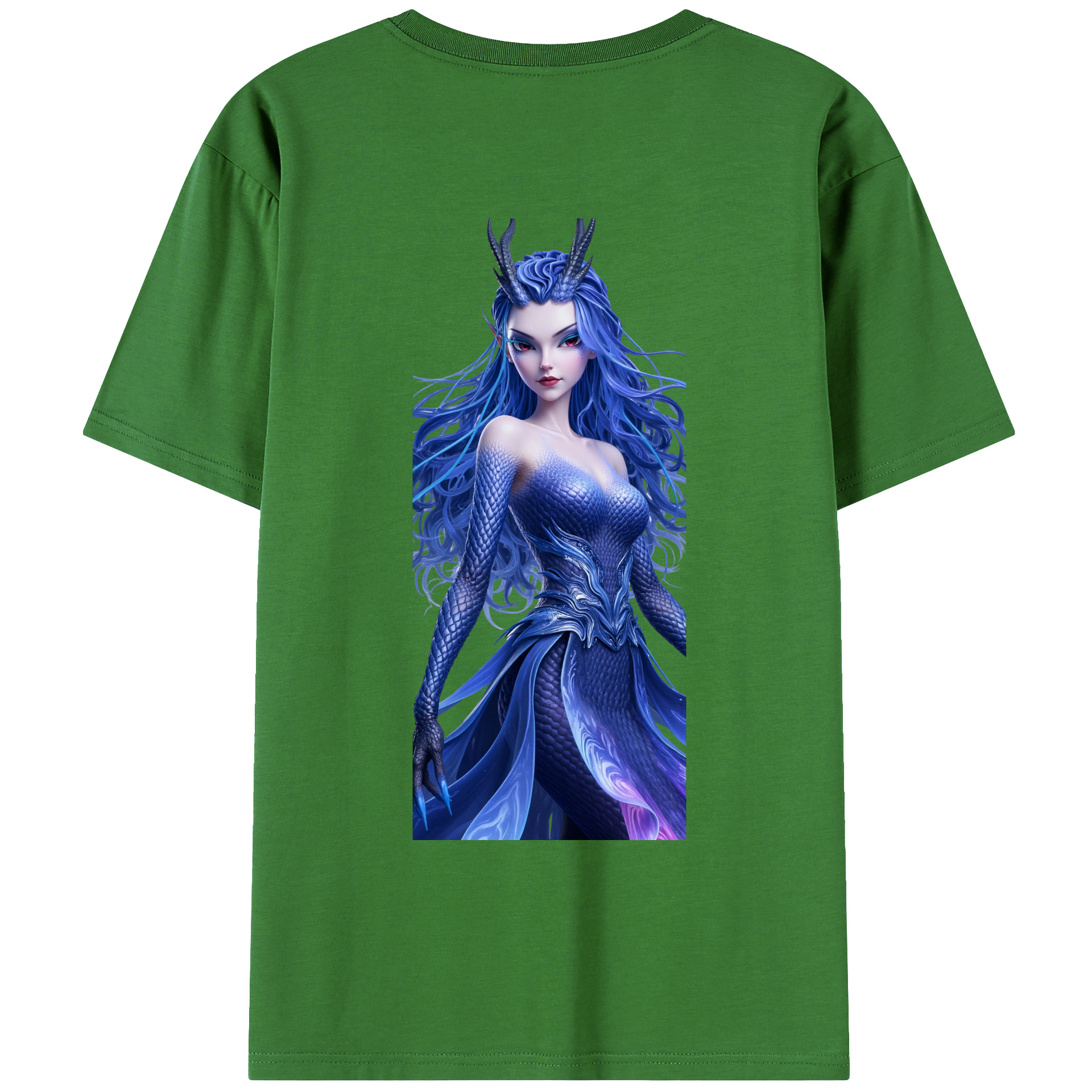 （画像用） Ne Zha 2 ナタ 魔童の大暴れ レディース半袖Tシャツ(バックプリント)